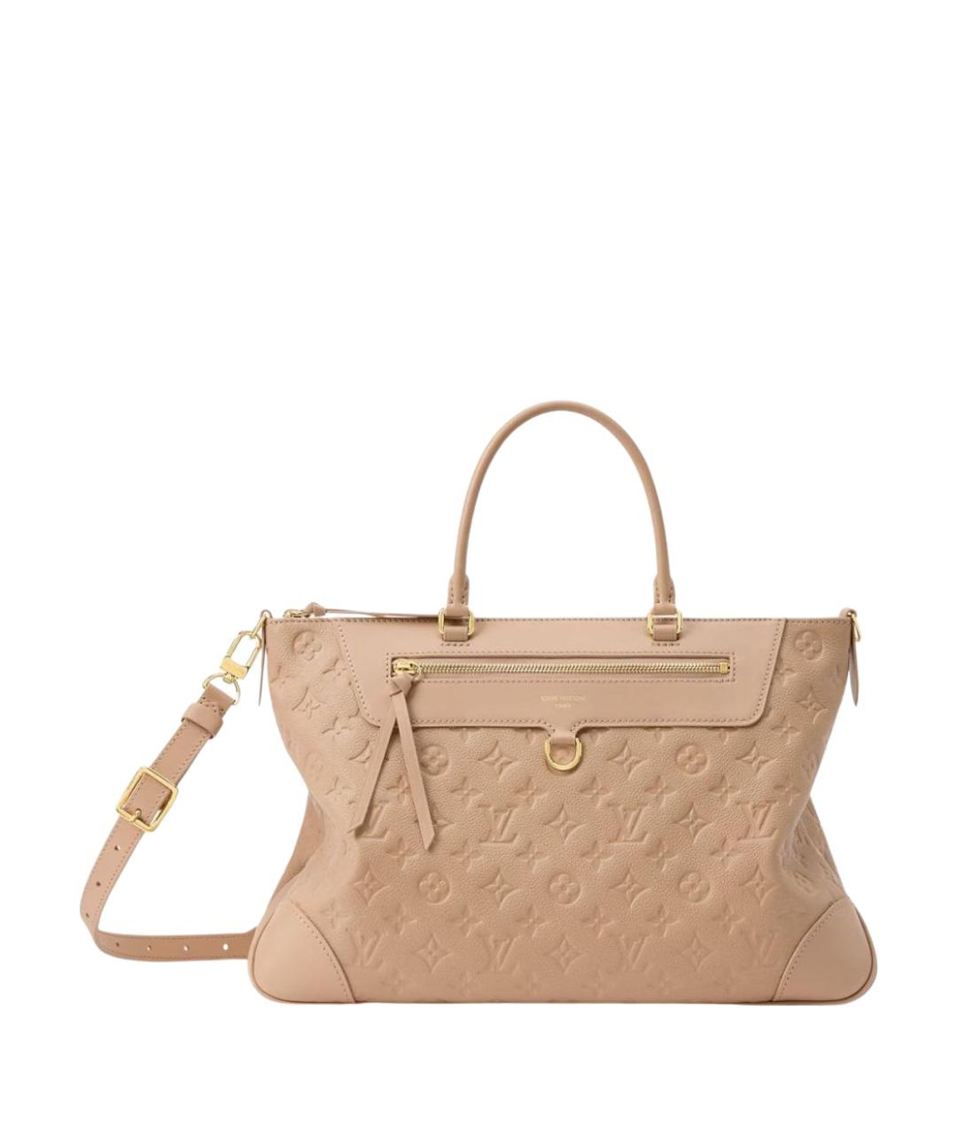 LOUIS VUITTON Бежевая кожаная сумка тоут, фото 1
