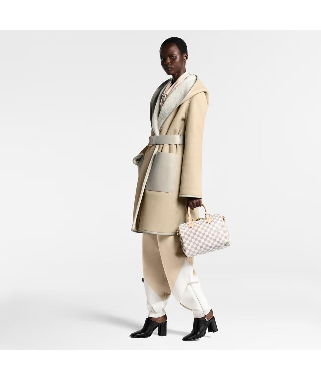 LOUIS VUITTON Бежевая сумка тоут из канвы, фото 4