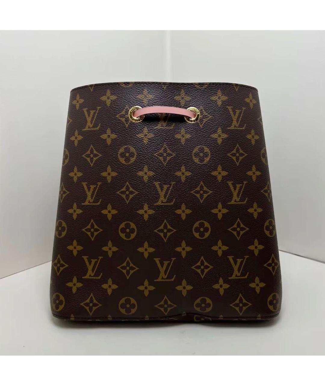 LOUIS VUITTON Розовая кожаная сумка тоут, фото 7