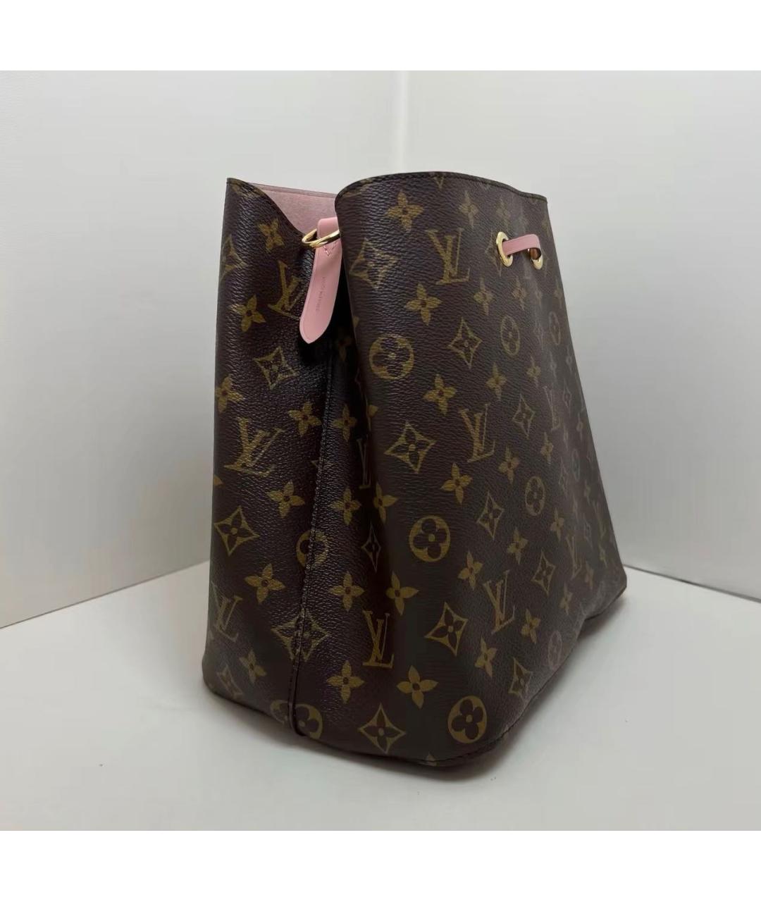 LOUIS VUITTON Розовая кожаная сумка тоут, фото 5