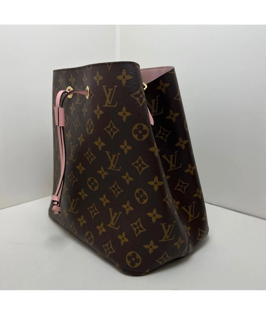 LOUIS VUITTON Розовая кожаная сумка тоут, фото 4