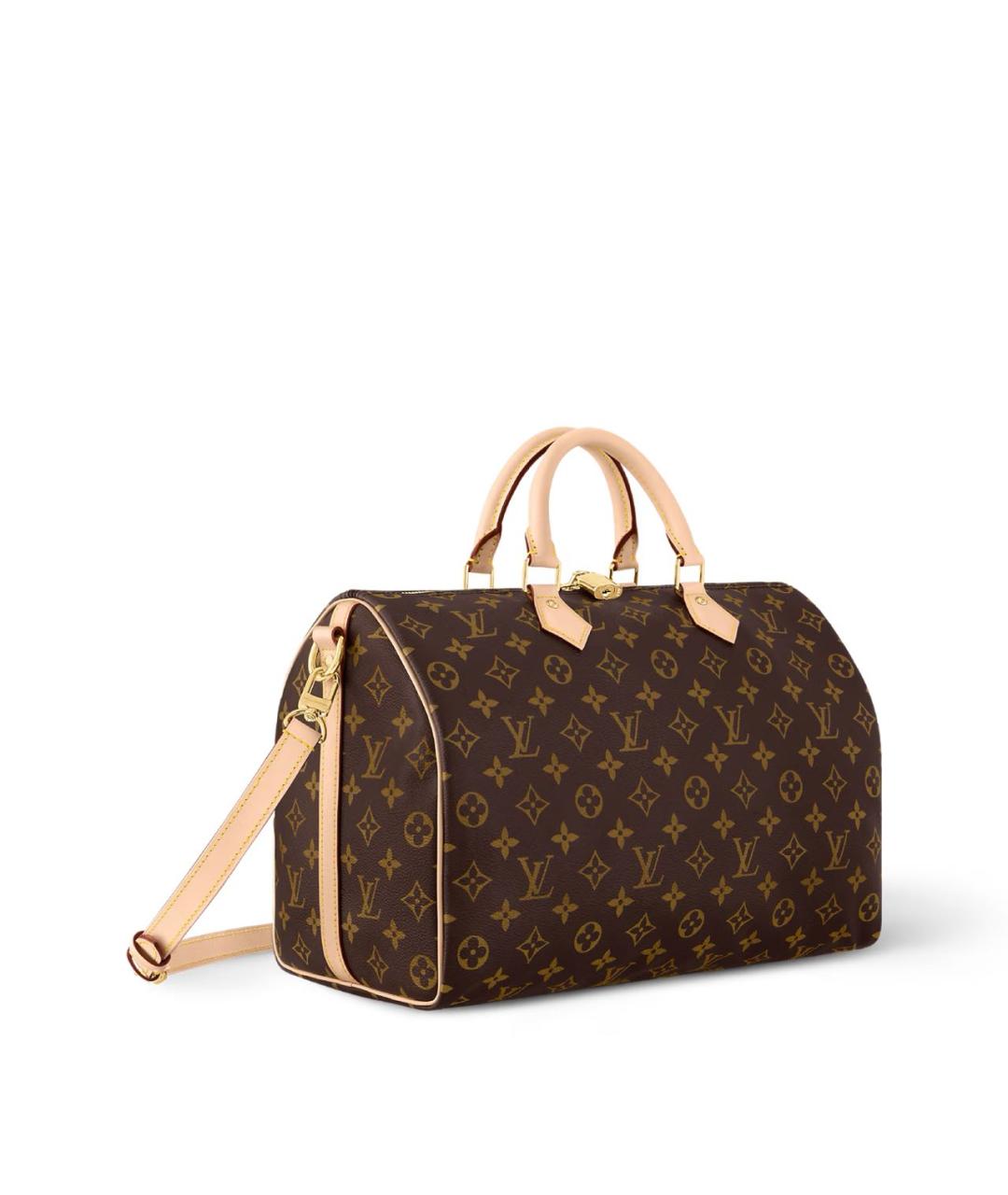 LOUIS VUITTON Коричневая кожаная сумка тоут, фото 2
