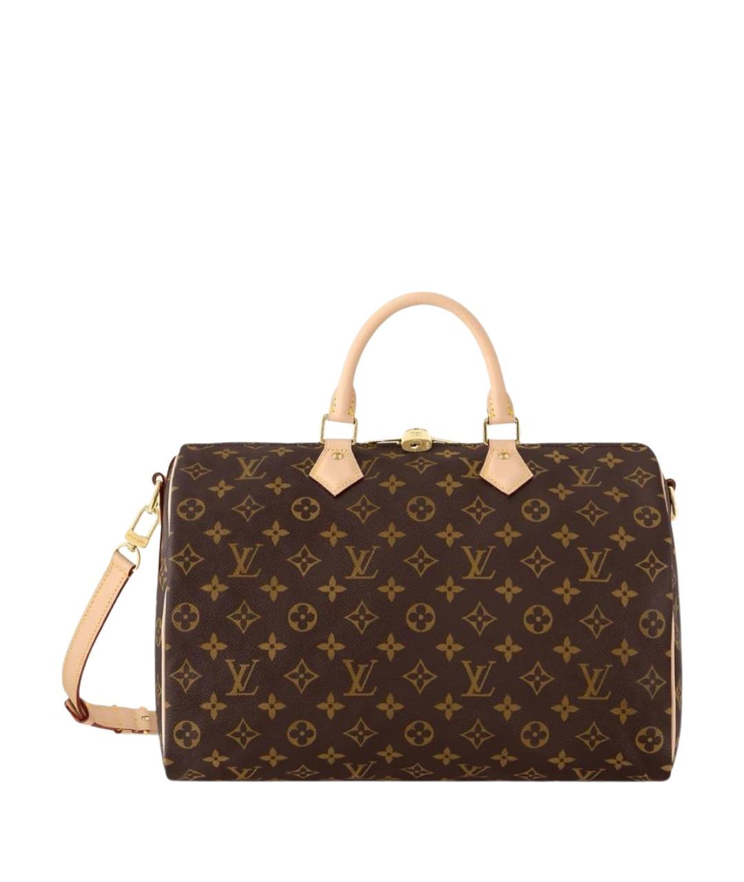 LOUIS VUITTON Коричневая кожаная сумка тоут, фото 1