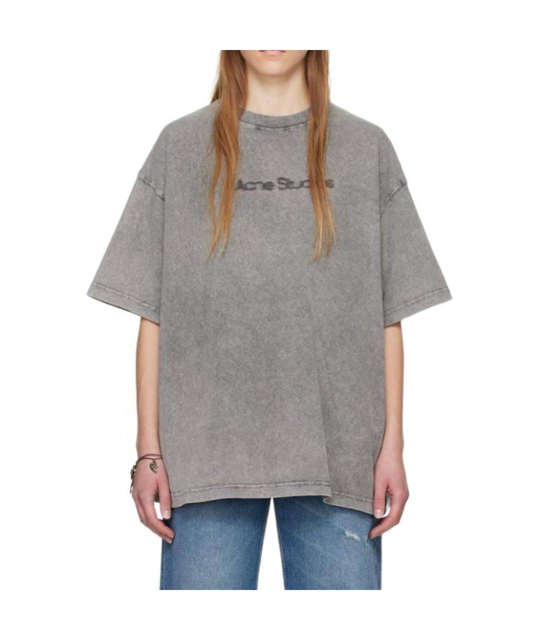 ACNE STUDIOS Серая футболка, фото 5