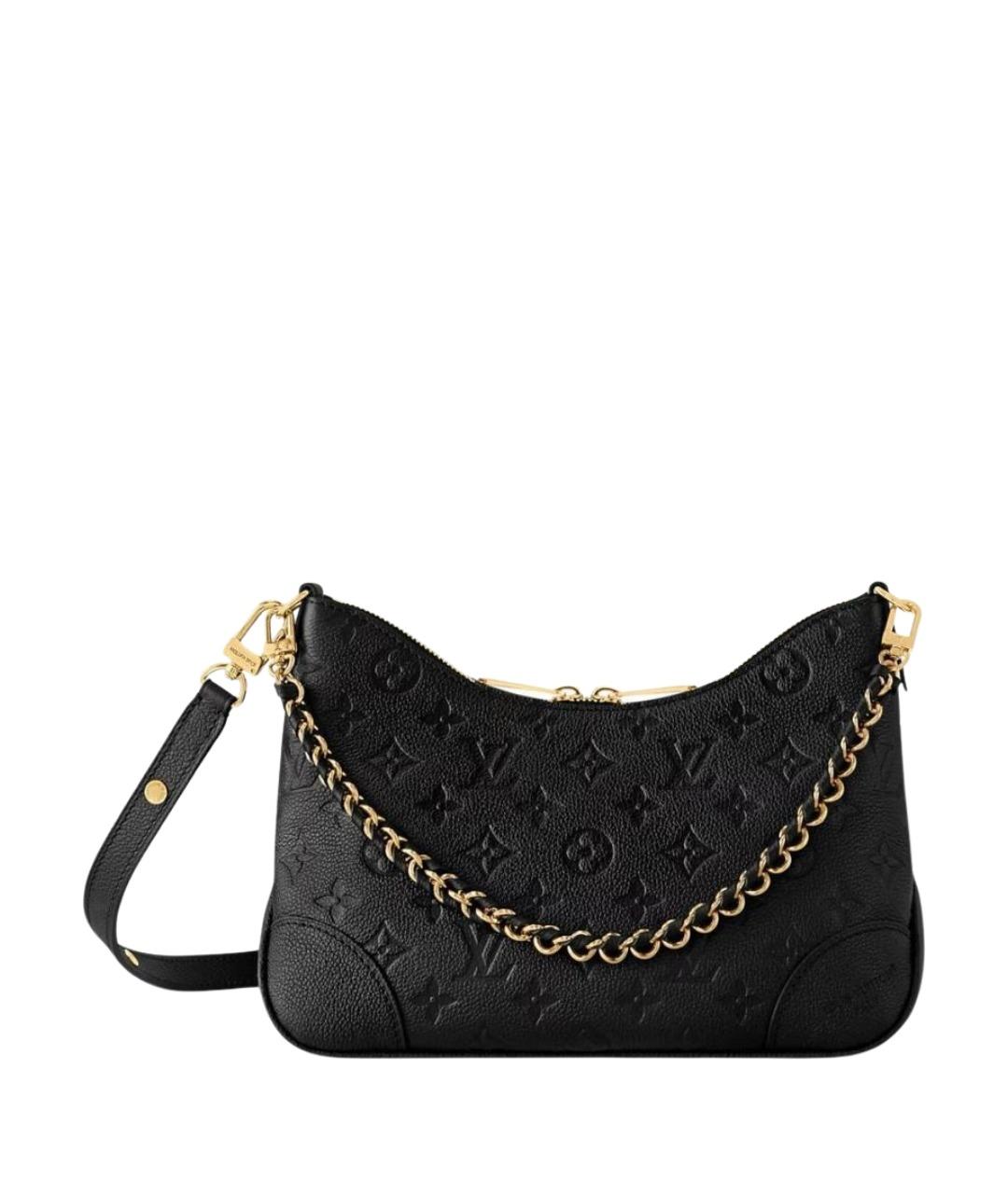 LOUIS VUITTON Черная кожаная сумка через плечо, фото 1