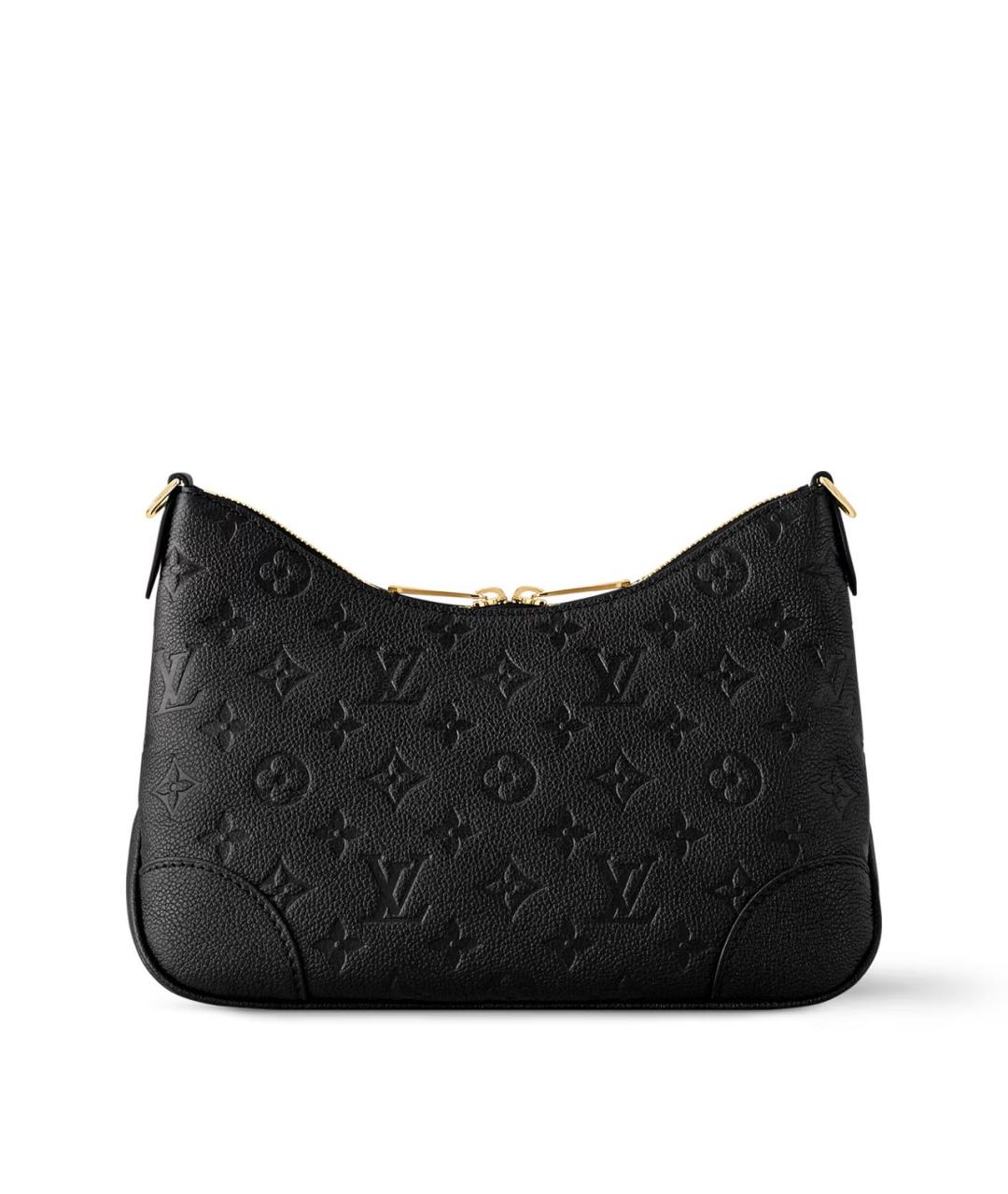 LOUIS VUITTON Черная кожаная сумка через плечо, фото 4