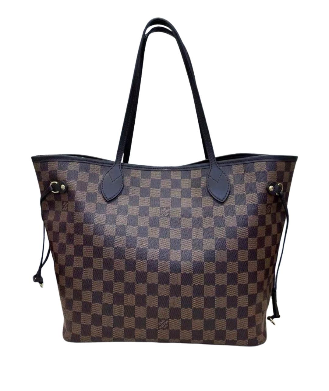 LOUIS VUITTON Коричневая кожаная сумка тоут, фото 1