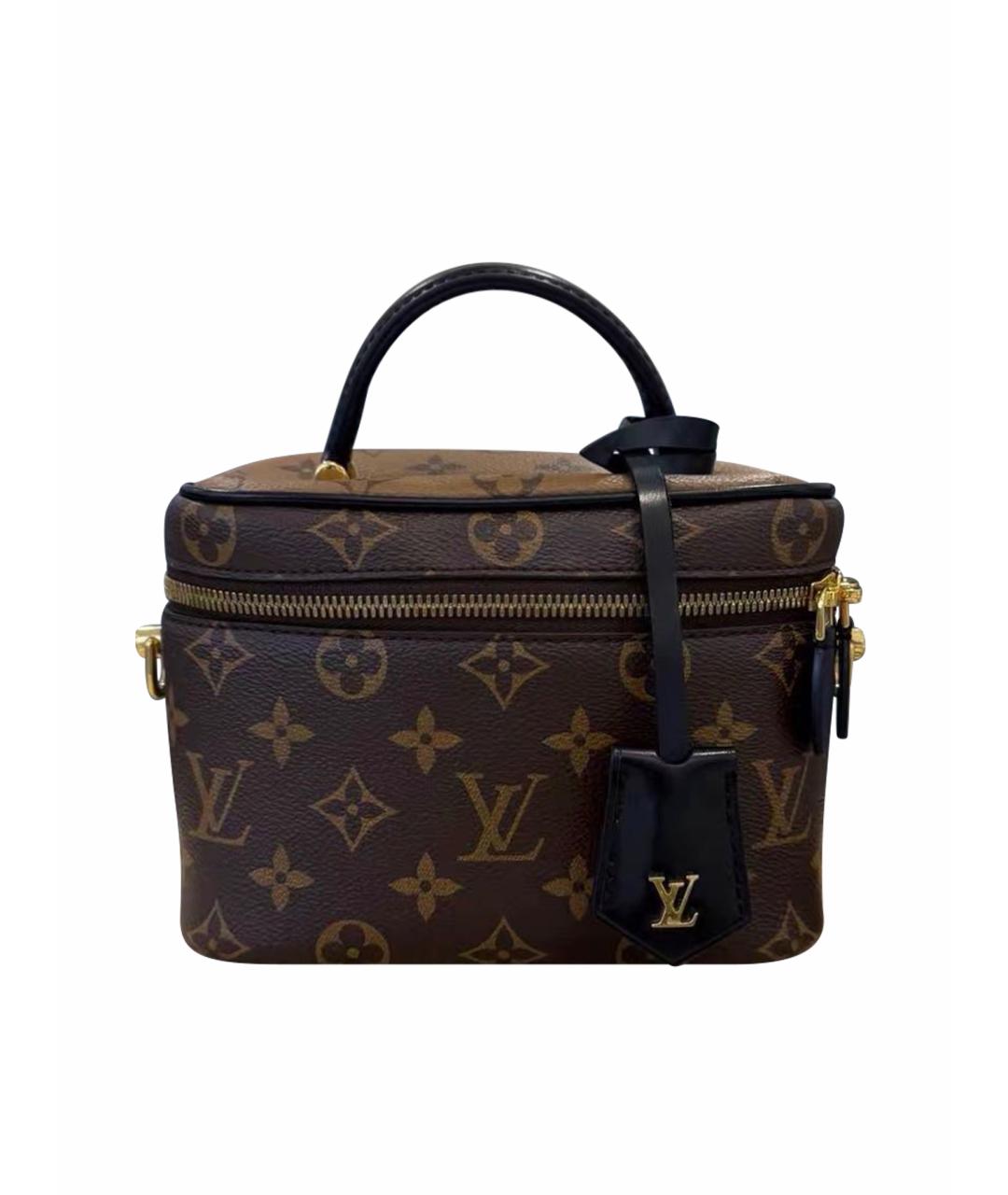 LOUIS VUITTON Коричневая кожаная сумка через плечо, фото 1