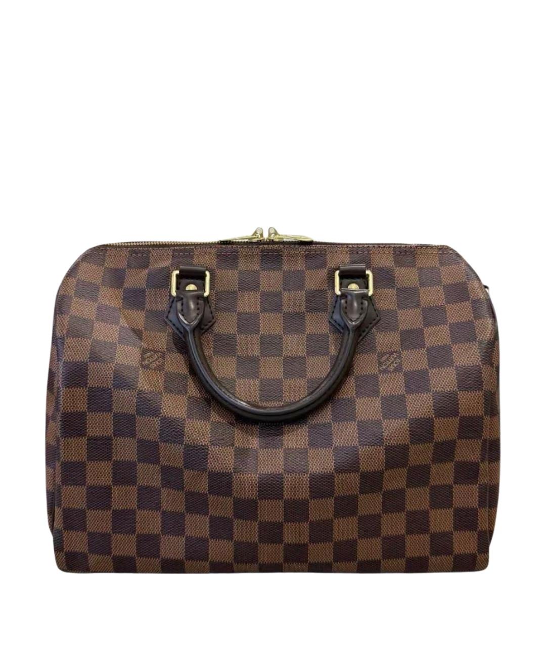 LOUIS VUITTON Коричневая кожаная сумка через плечо, фото 1