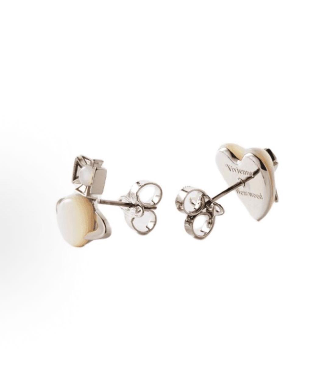 VIVIENNE WESTWOOD Белые серьги, фото 2