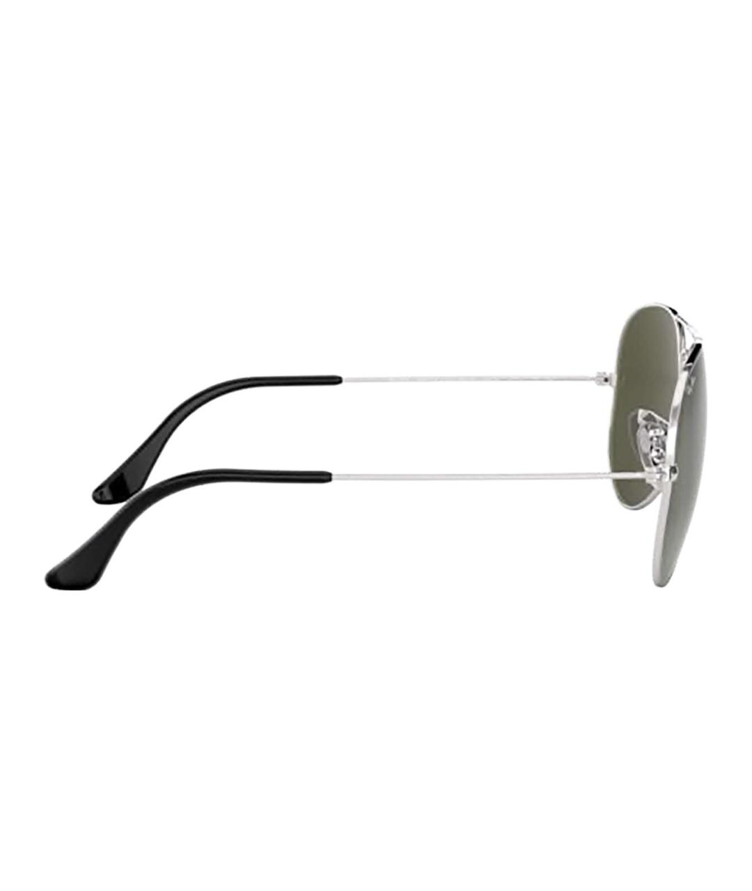 RAY BAN Зеленые металлические солнцезащитные очки, фото 4