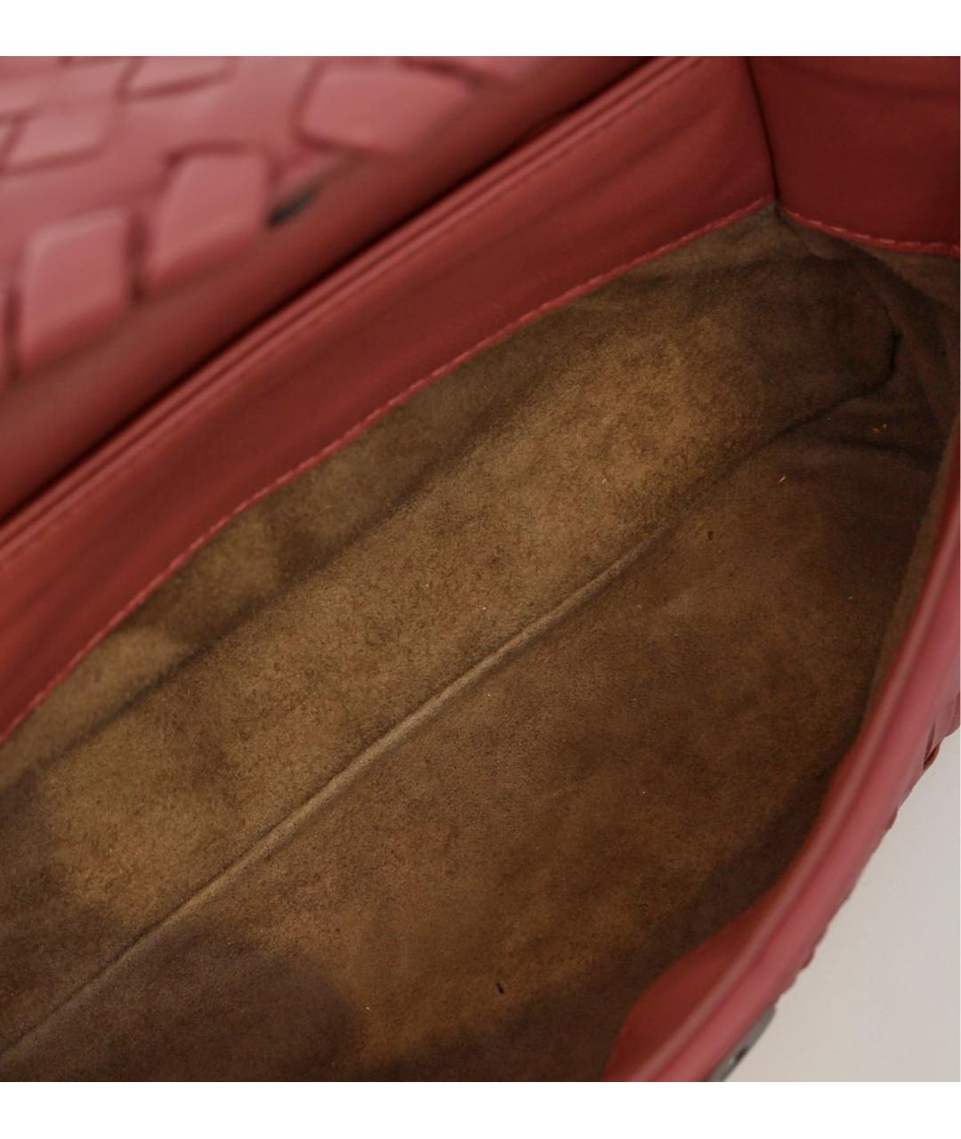 BOTTEGA VENETA Розовая кожаная сумка через плечо, фото 4