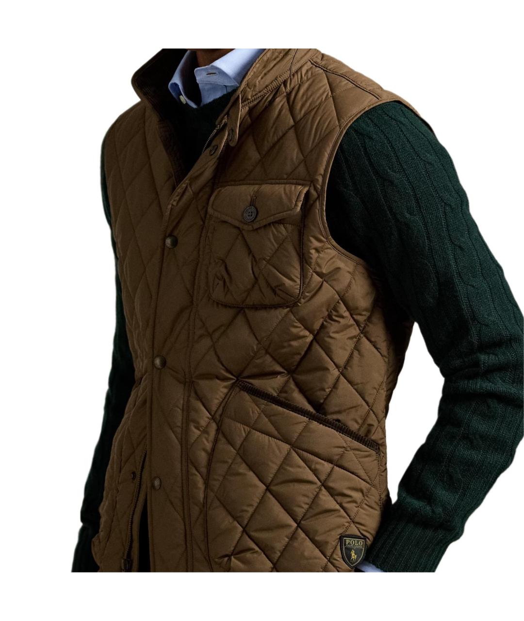 POLO RALPH LAUREN Коричневый жилет, фото 5