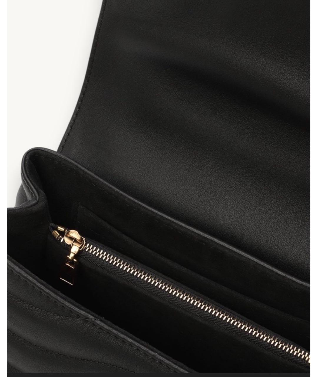 LOUIS VUITTON Черная кожаная сумка с короткими ручками, фото 4