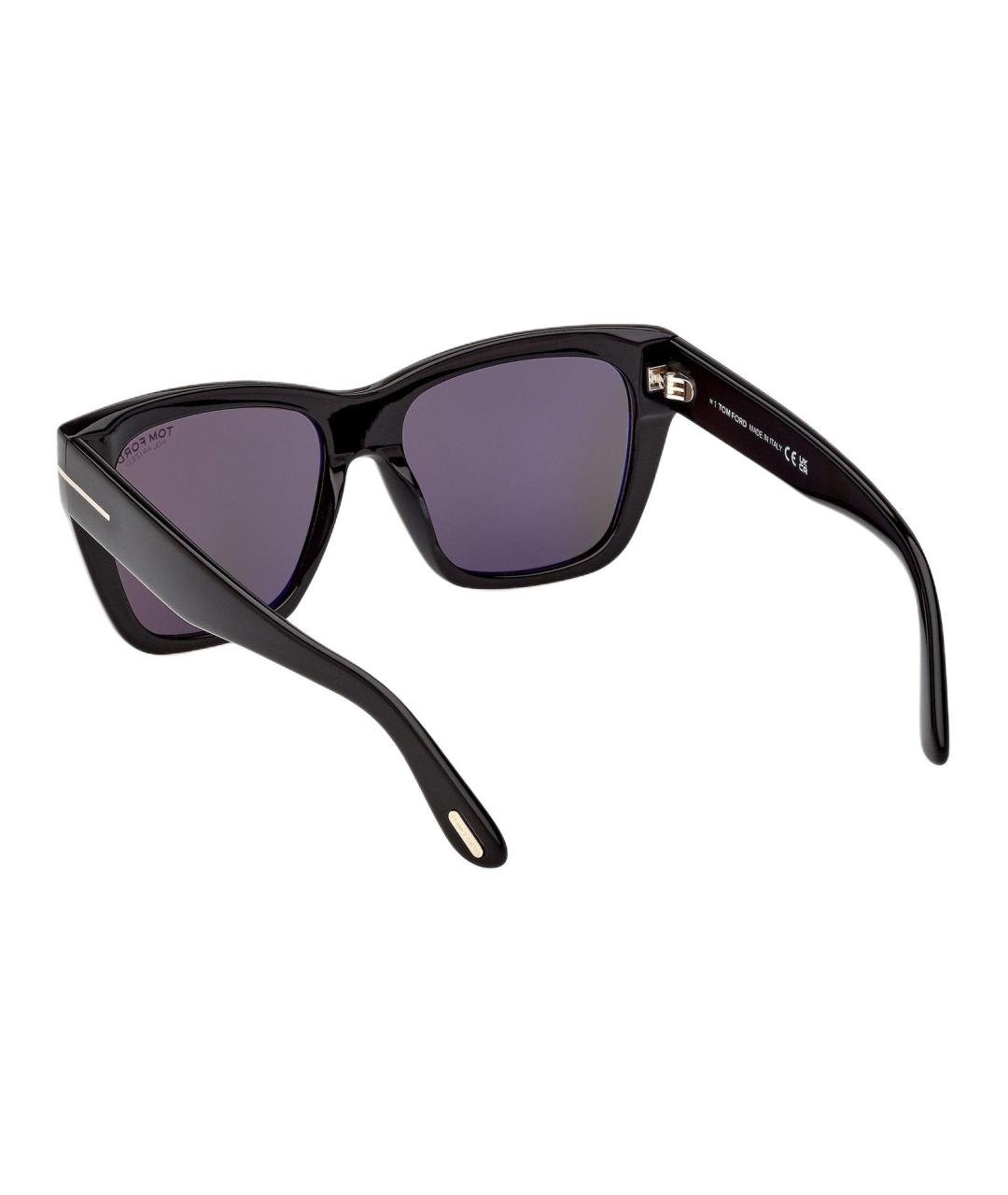 TOM FORD Черные пластиковые солнцезащитные очки, фото 4
