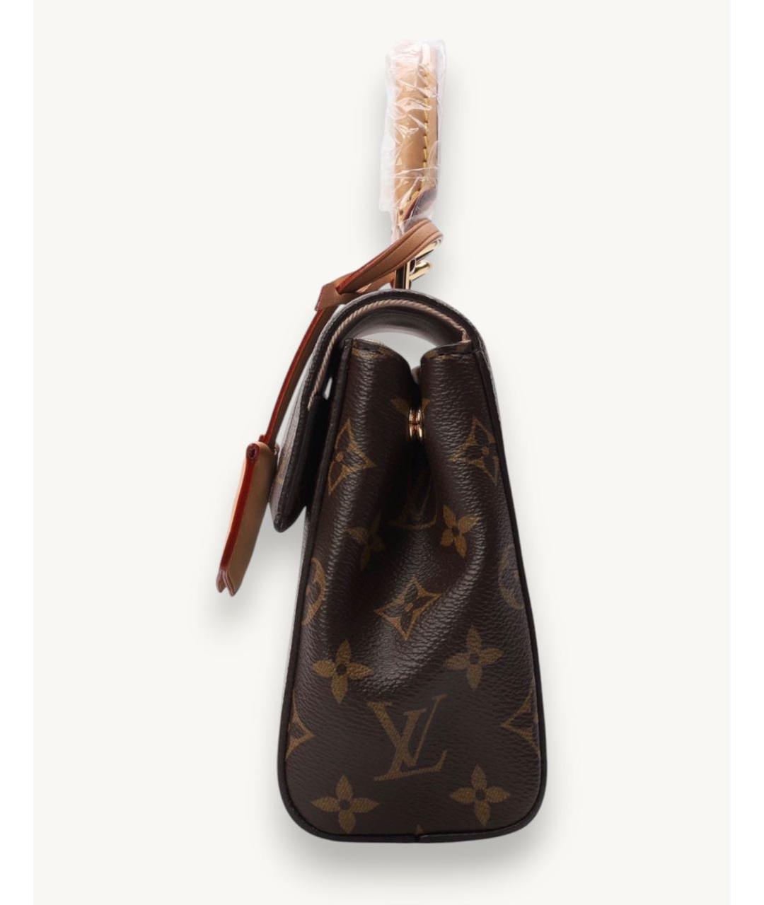 LOUIS VUITTON Коричневая сумка с короткими ручками из канвы, фото 2