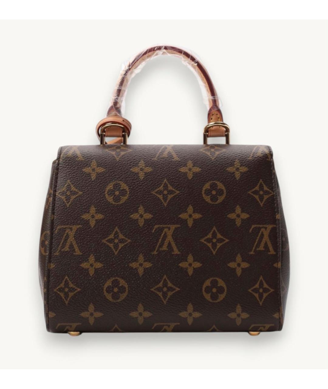 LOUIS VUITTON Коричневая сумка с короткими ручками из канвы, фото 3