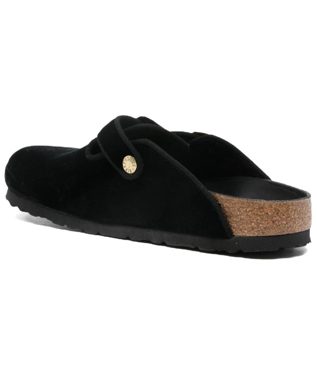 BIRKENSTOCK Черные замшевые сабо, фото 3