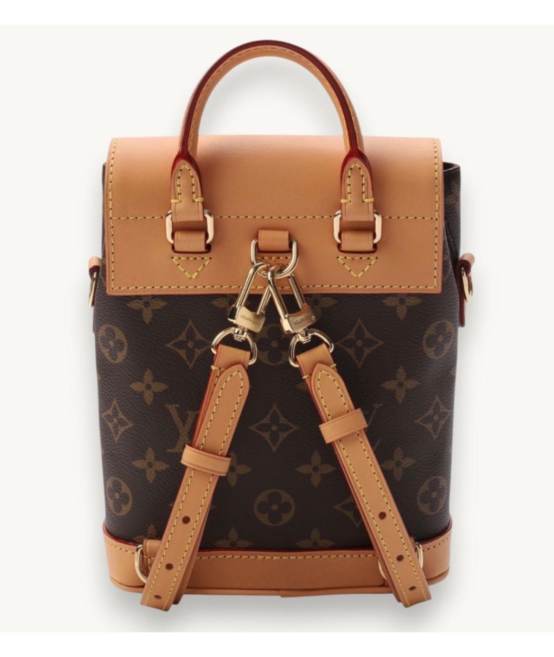 LOUIS VUITTON Коричневый рюкзак из канвы, фото 3