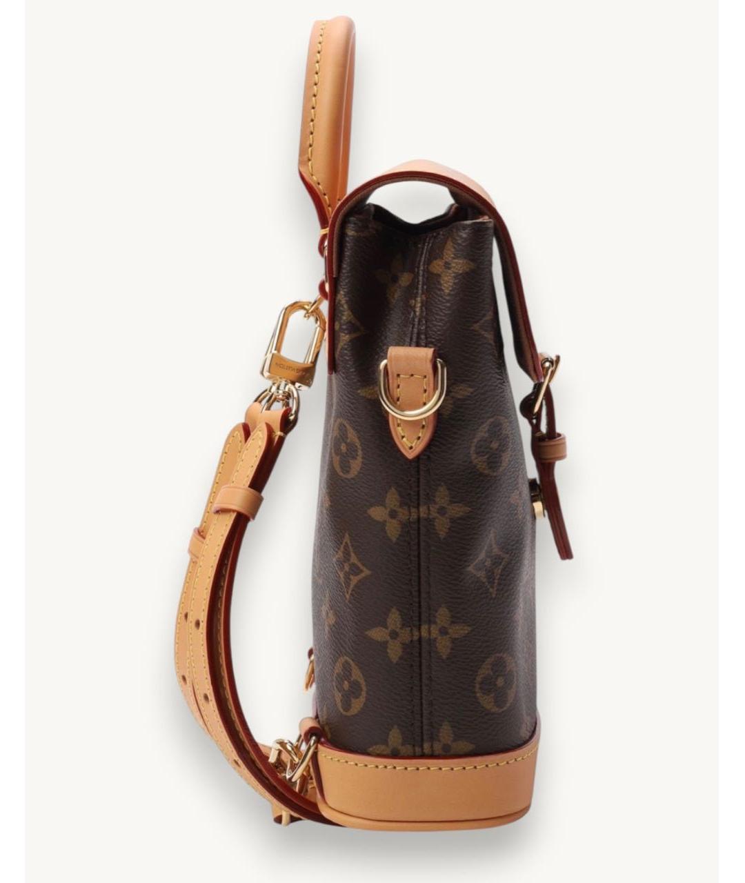 LOUIS VUITTON Коричневый рюкзак из канвы, фото 2