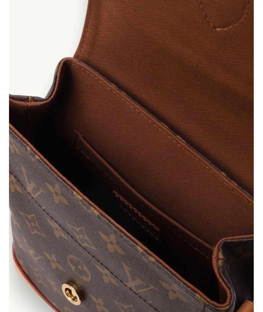LOUIS VUITTON Коричневый рюкзак из канвы, фото 4