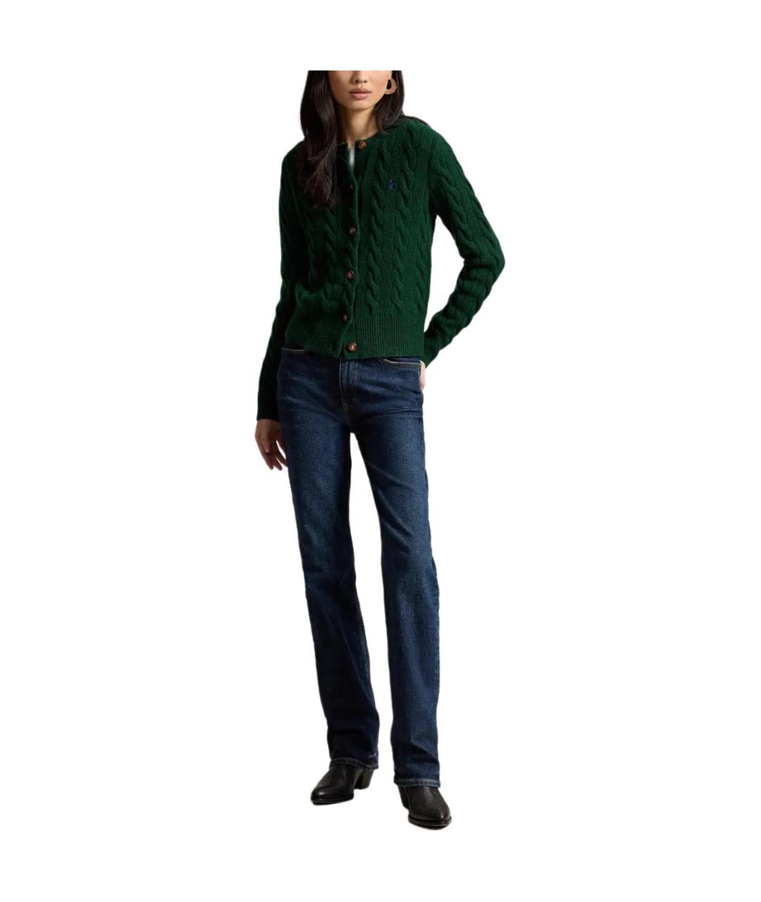 POLO RALPH LAUREN Зеленый кардиган, фото 3