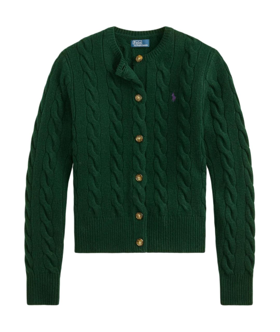 POLO RALPH LAUREN Зеленый кардиган, фото 1
