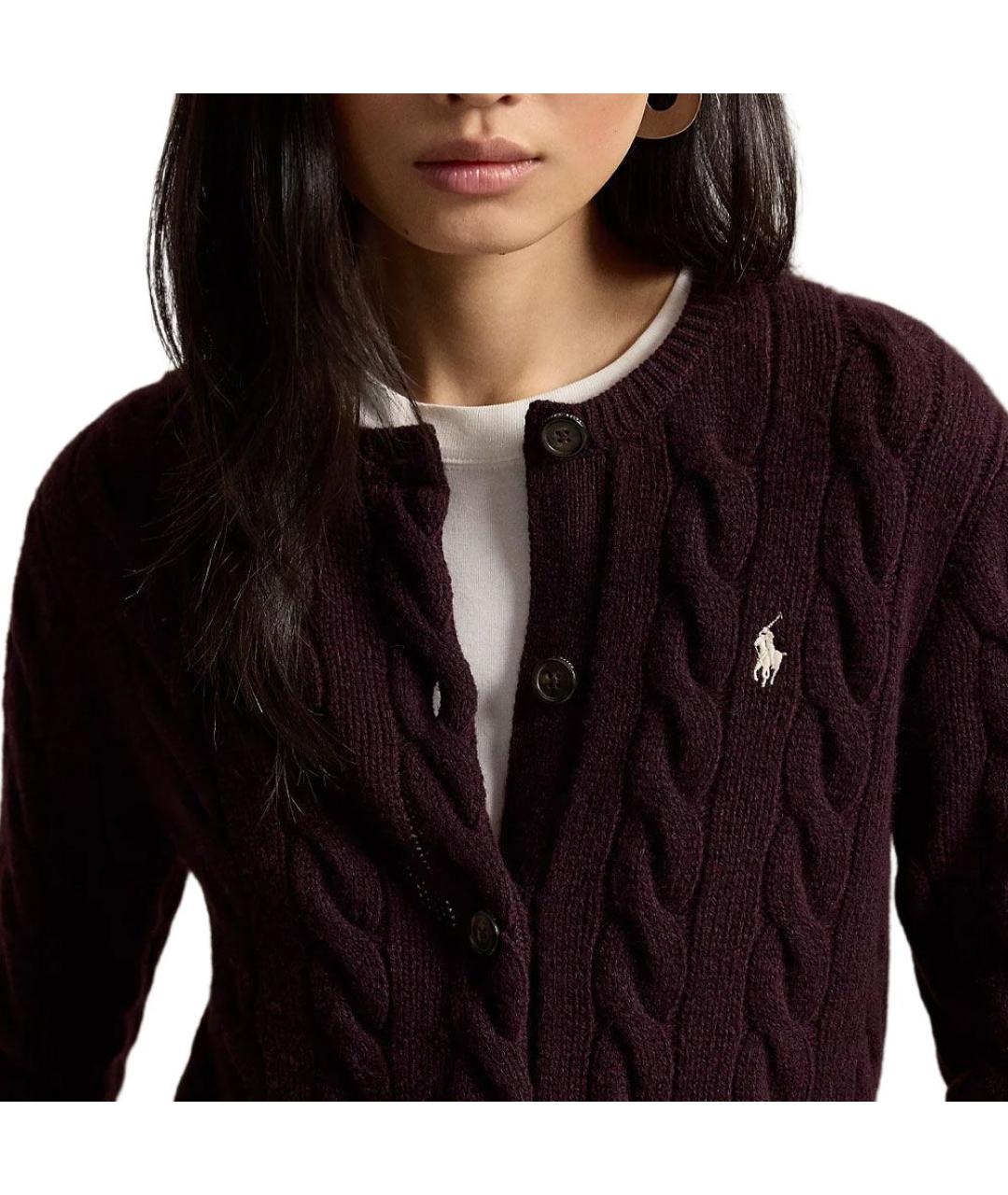 POLO RALPH LAUREN Бордовый кардиган, фото 5