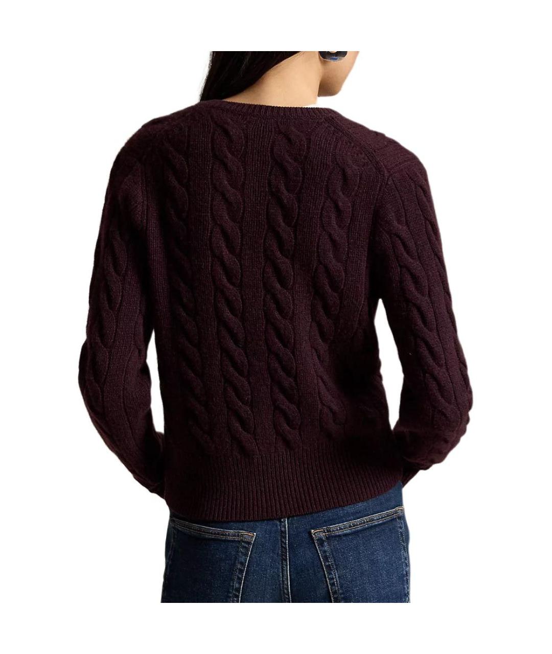 POLO RALPH LAUREN Бордовый кардиган, фото 4