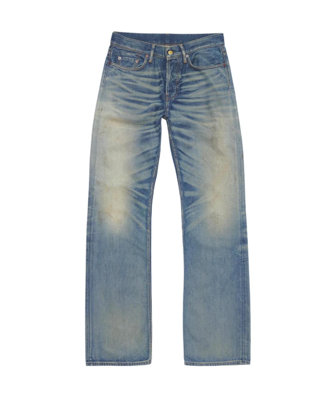 ACNE STUDIOS Синие прямые джинсы, фото 1