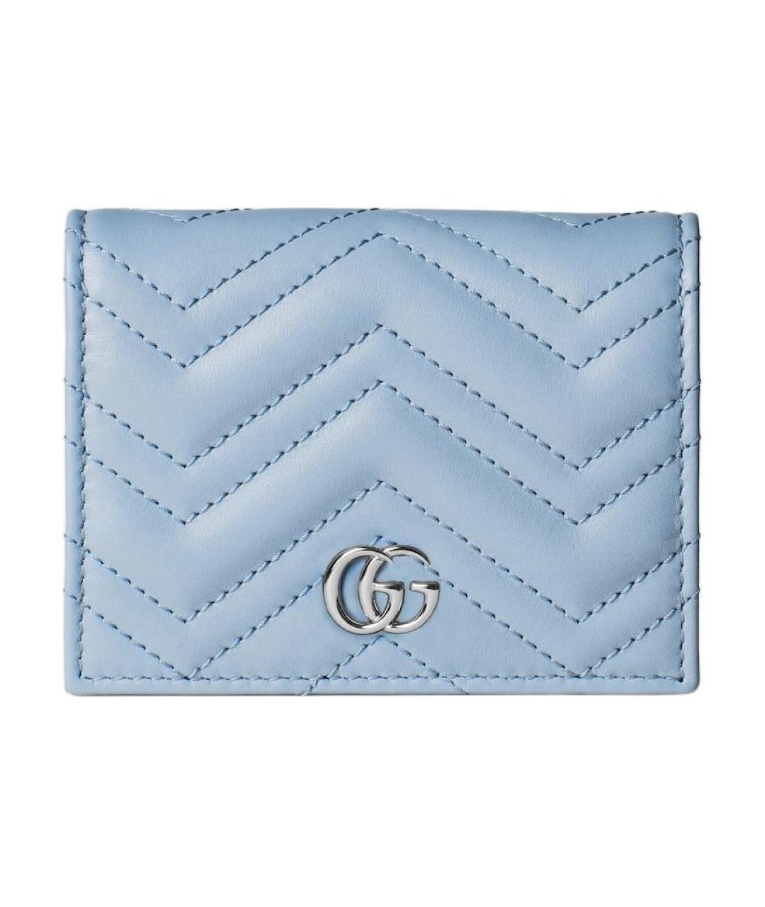 GUCCI Голубой кожаный кошелек, фото 1