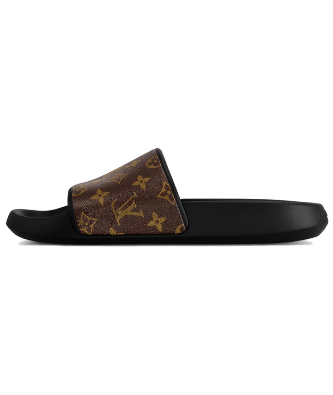 LOUIS VUITTON Коричневые шлепанцы, фото 2