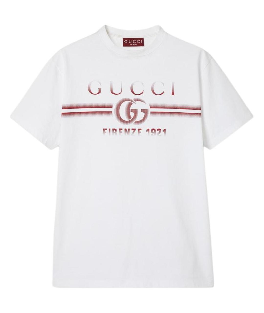GUCCI Белая футболка, фото 1
