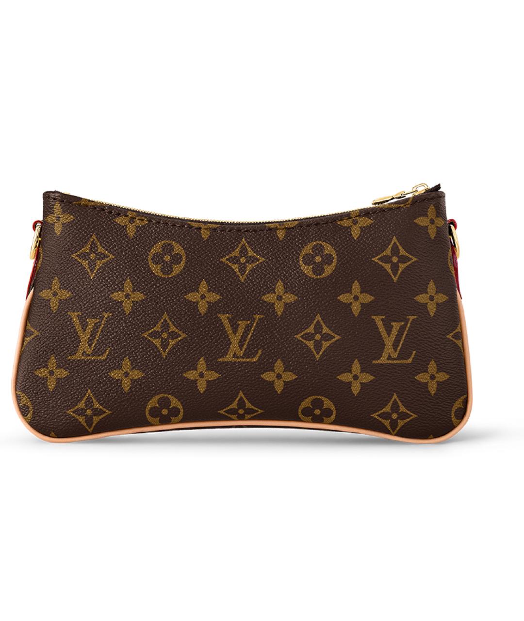 LOUIS VUITTON Коричневая сумка через плечо из канвы, фото 3