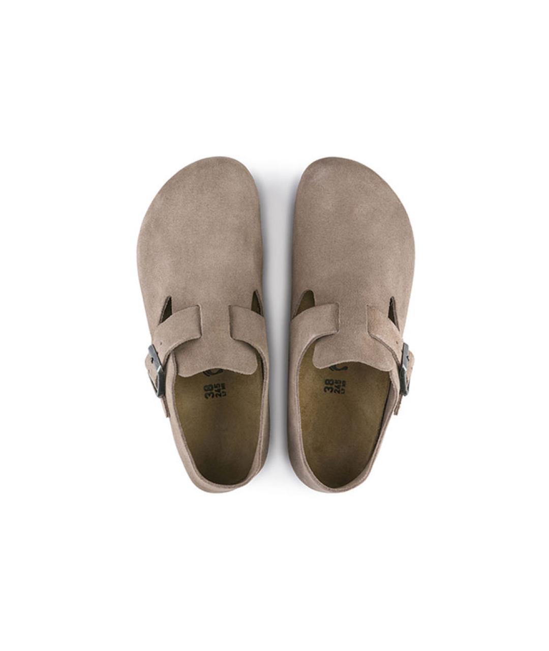 BIRKENSTOCK Коричневые замшевые сабо, фото 5