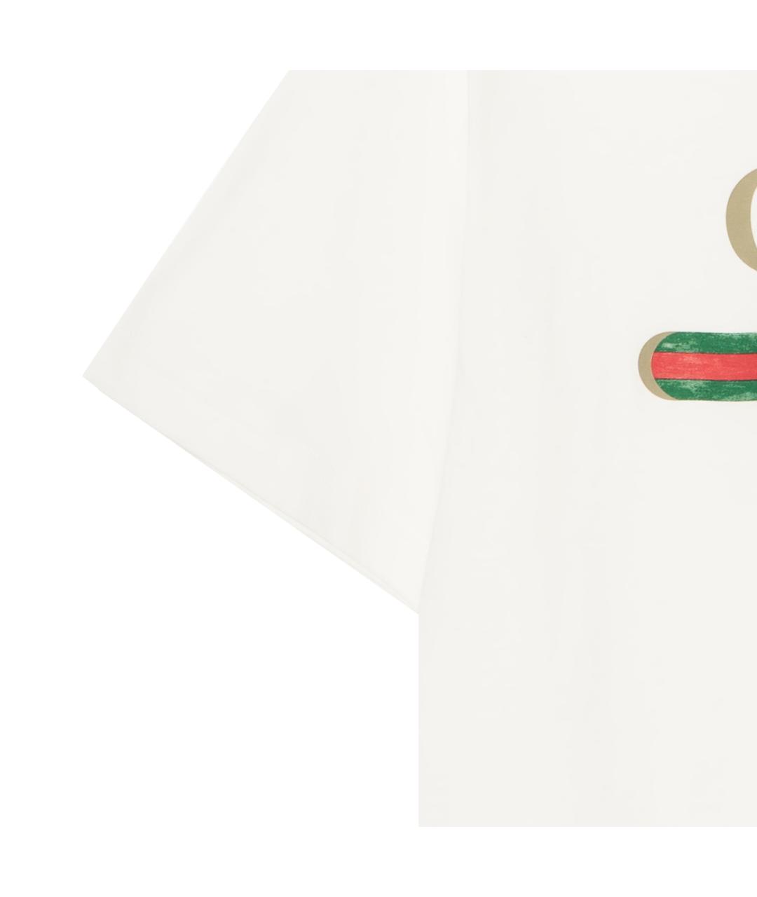 GUCCI Белая футболка, фото 5