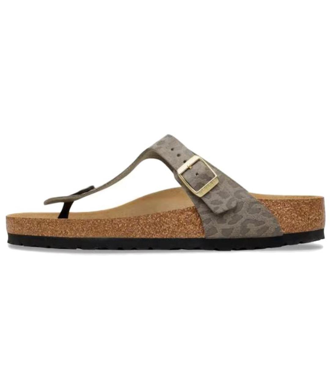 BIRKENSTOCK Коричневые шлепанцы, фото 2