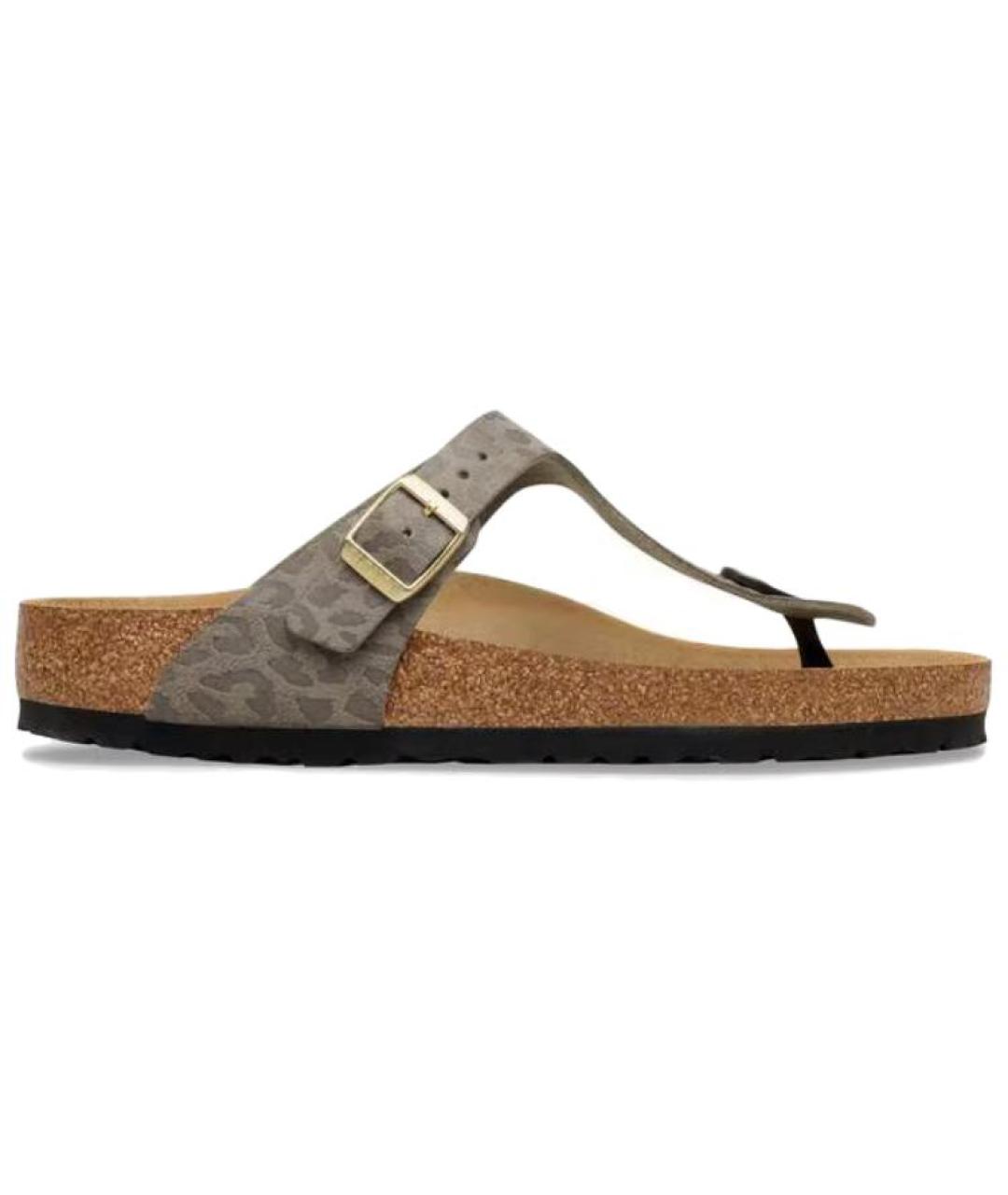 BIRKENSTOCK Коричневые шлепанцы, фото 1