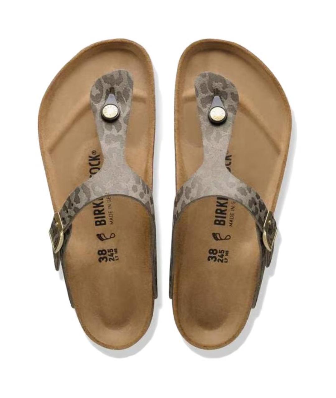 BIRKENSTOCK Коричневые шлепанцы, фото 5