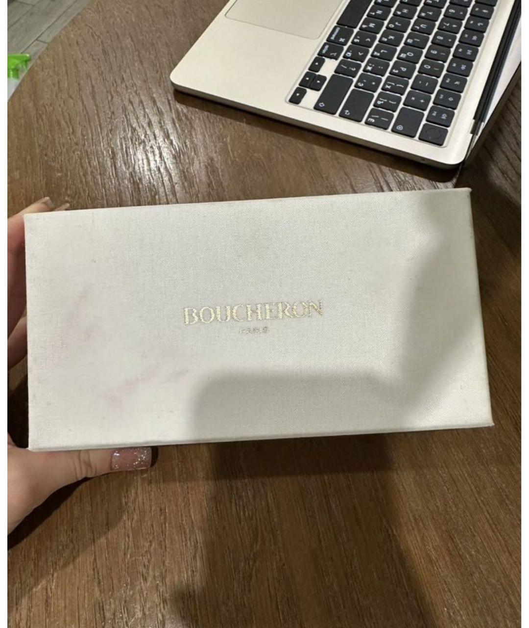 BOUCHERON Золотые металлические солнцезащитные очки, фото 8