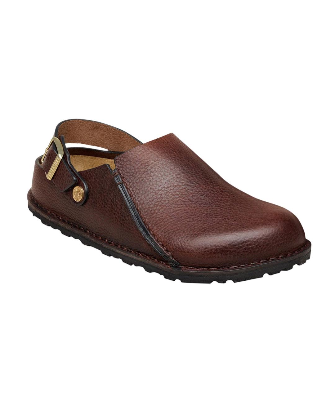 BIRKENSTOCK Коричневые кожаные мюли, фото 3