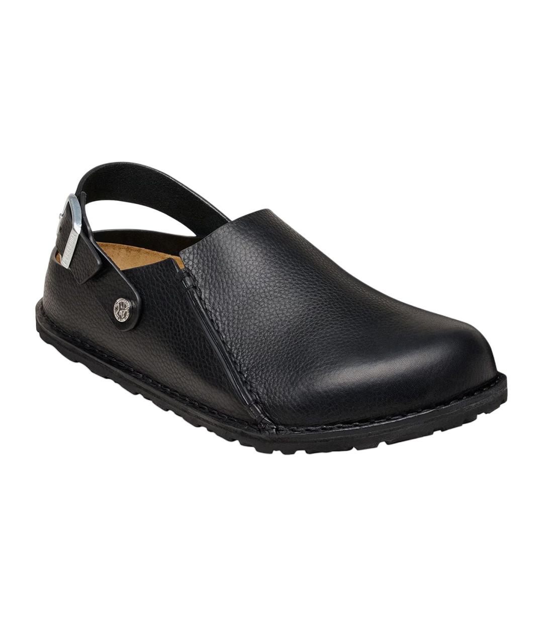 BIRKENSTOCK Черные кожаные мюли, фото 3