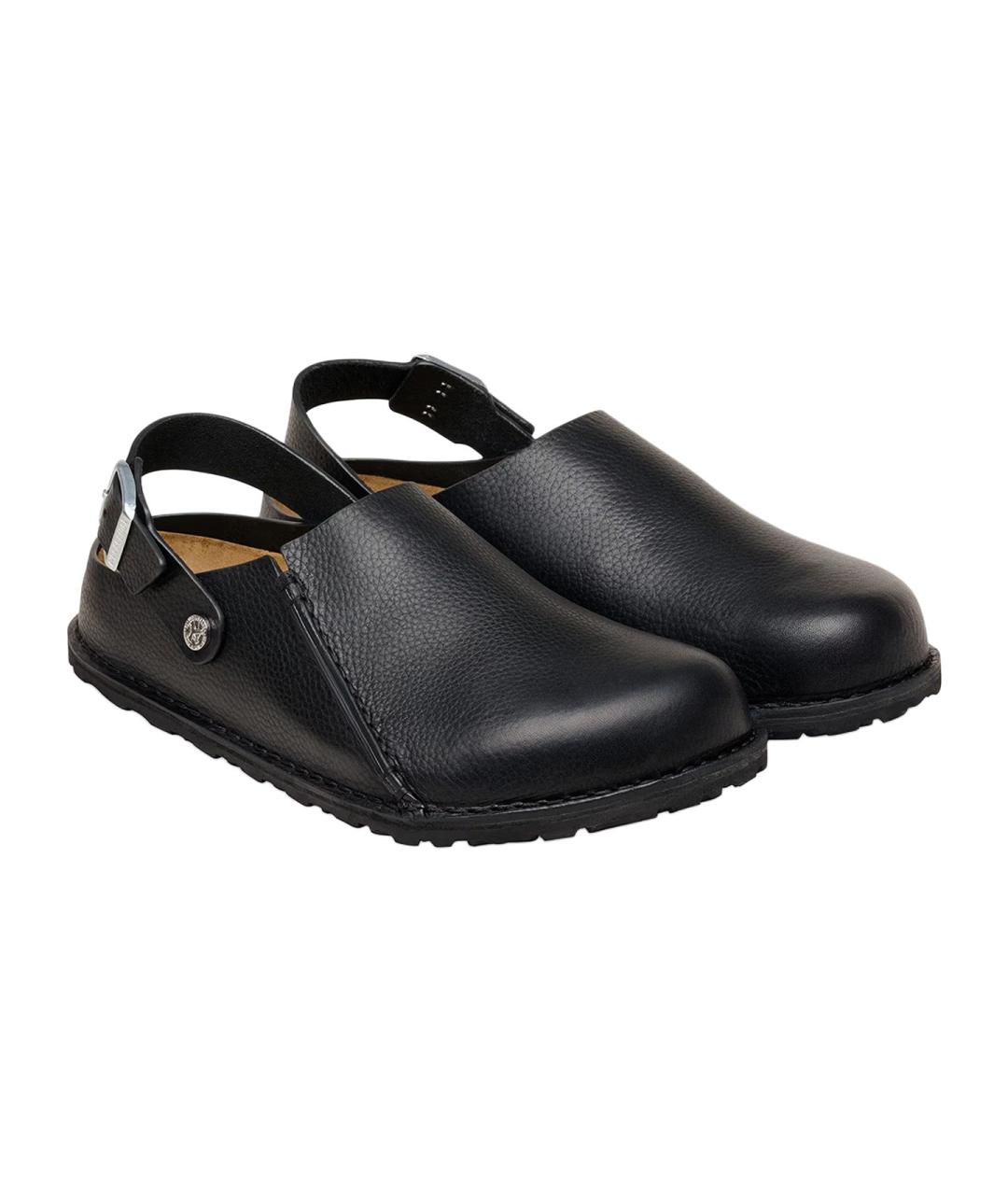 BIRKENSTOCK Черные кожаные мюли, фото 4