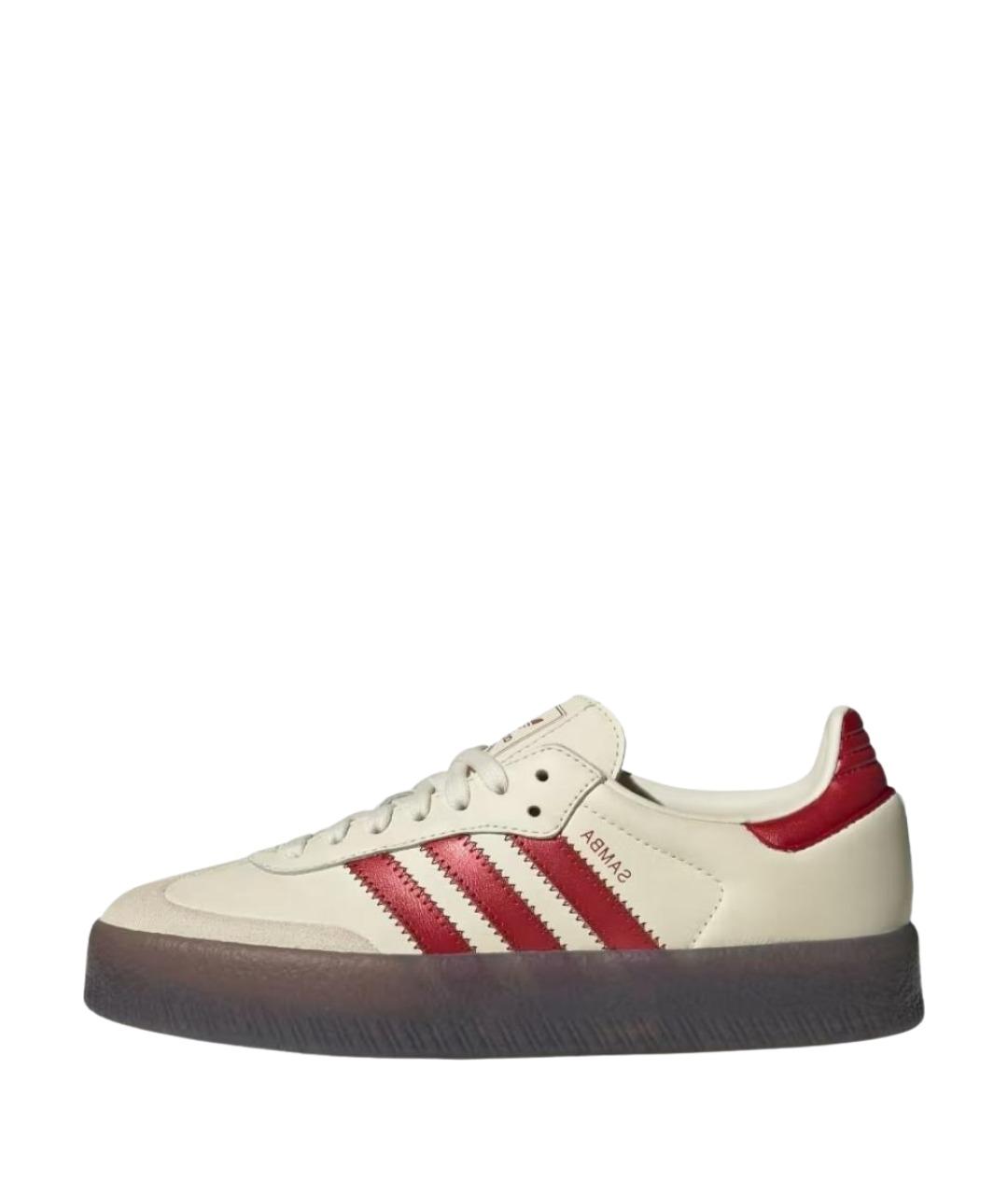 ADIDAS Белые кожаные кроссовки, фото 2