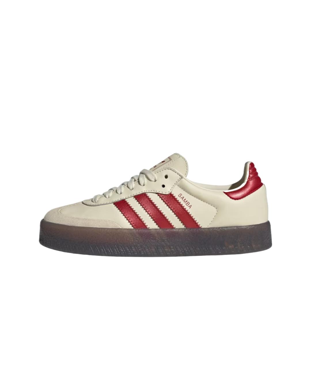 ADIDAS Белые кожаные кроссовки, фото 3