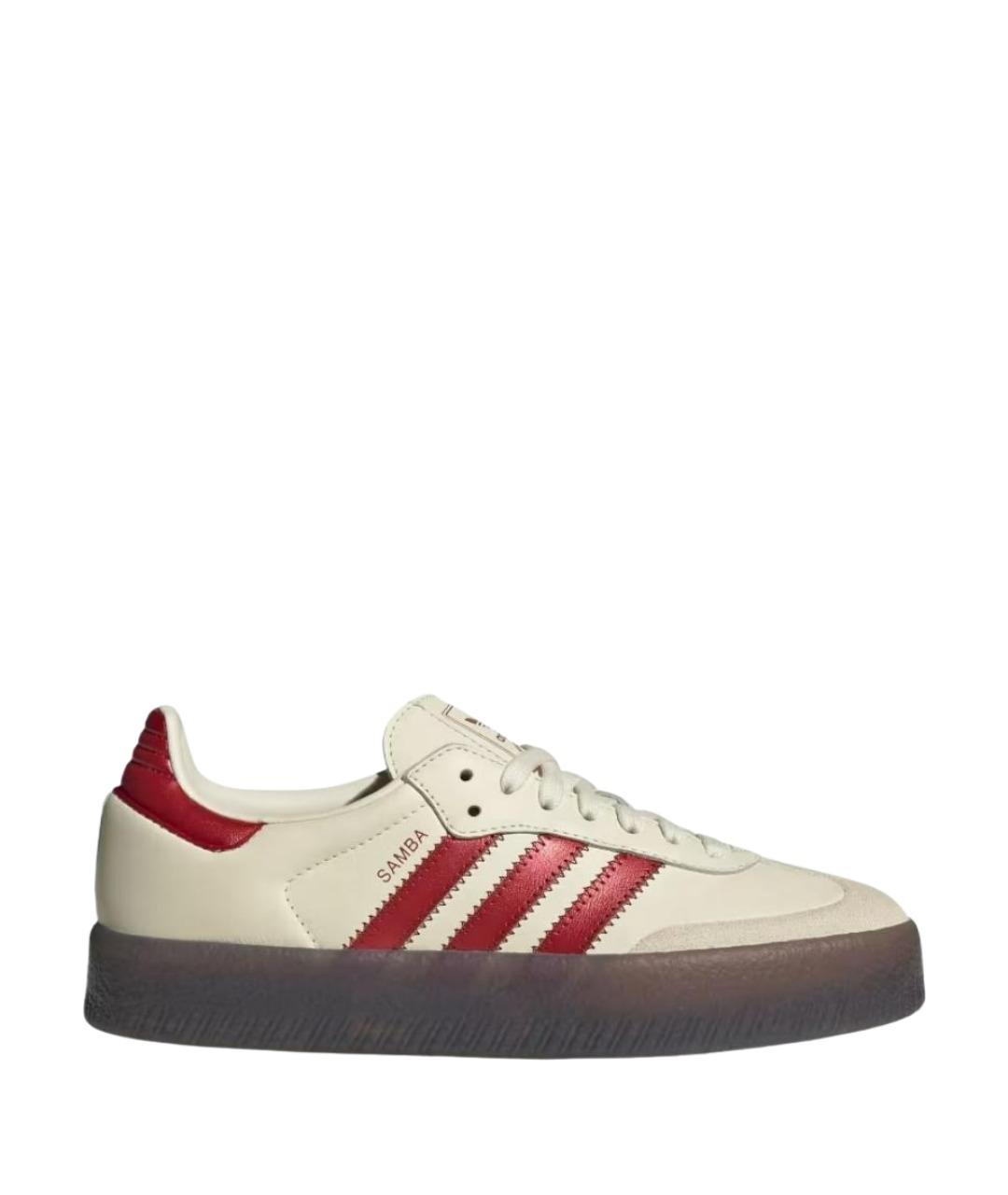 ADIDAS Белые кожаные кроссовки, фото 1