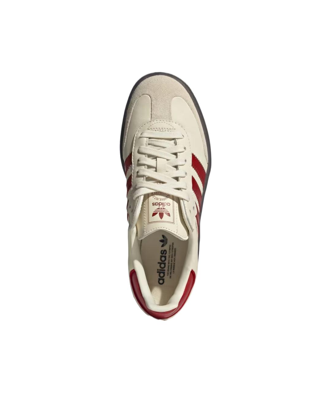 ADIDAS Белые кожаные кроссовки, фото 4
