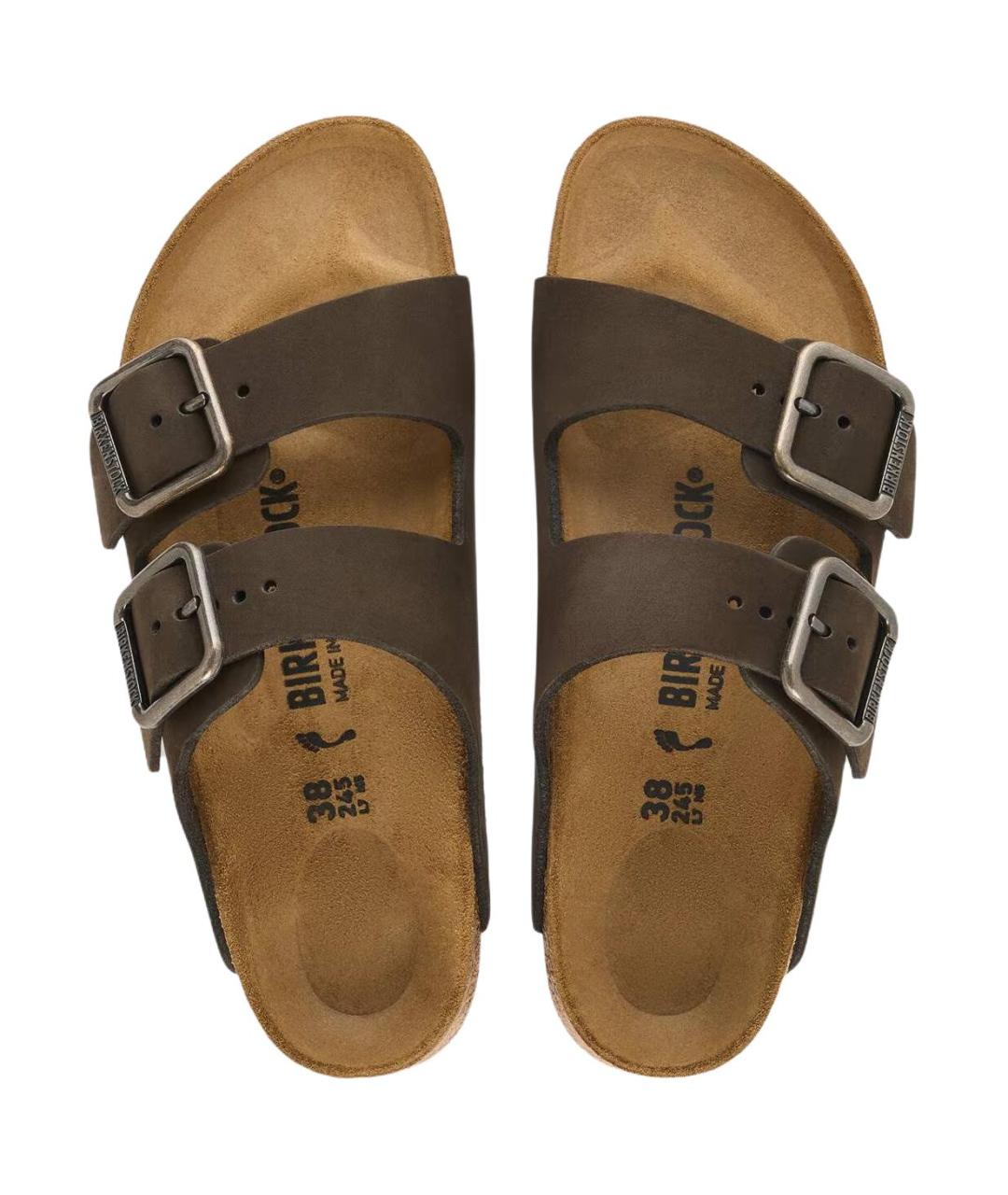 BIRKENSTOCK Коричневые замшевые сандалии, фото 4