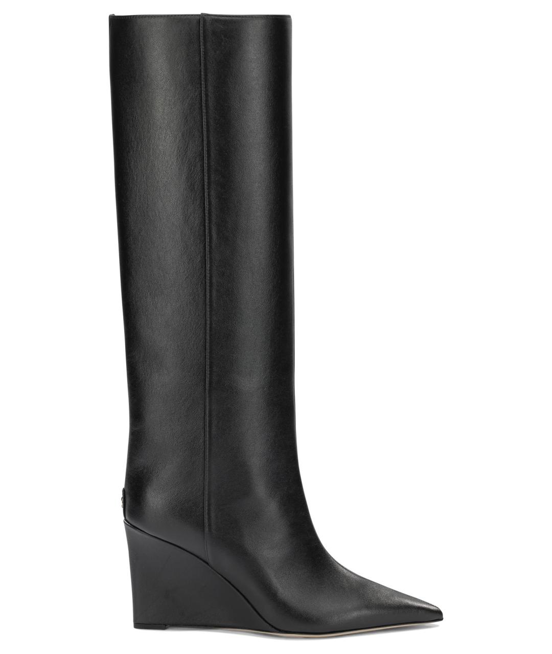 JIMMY CHOO Черные кожаные сапоги, фото 1