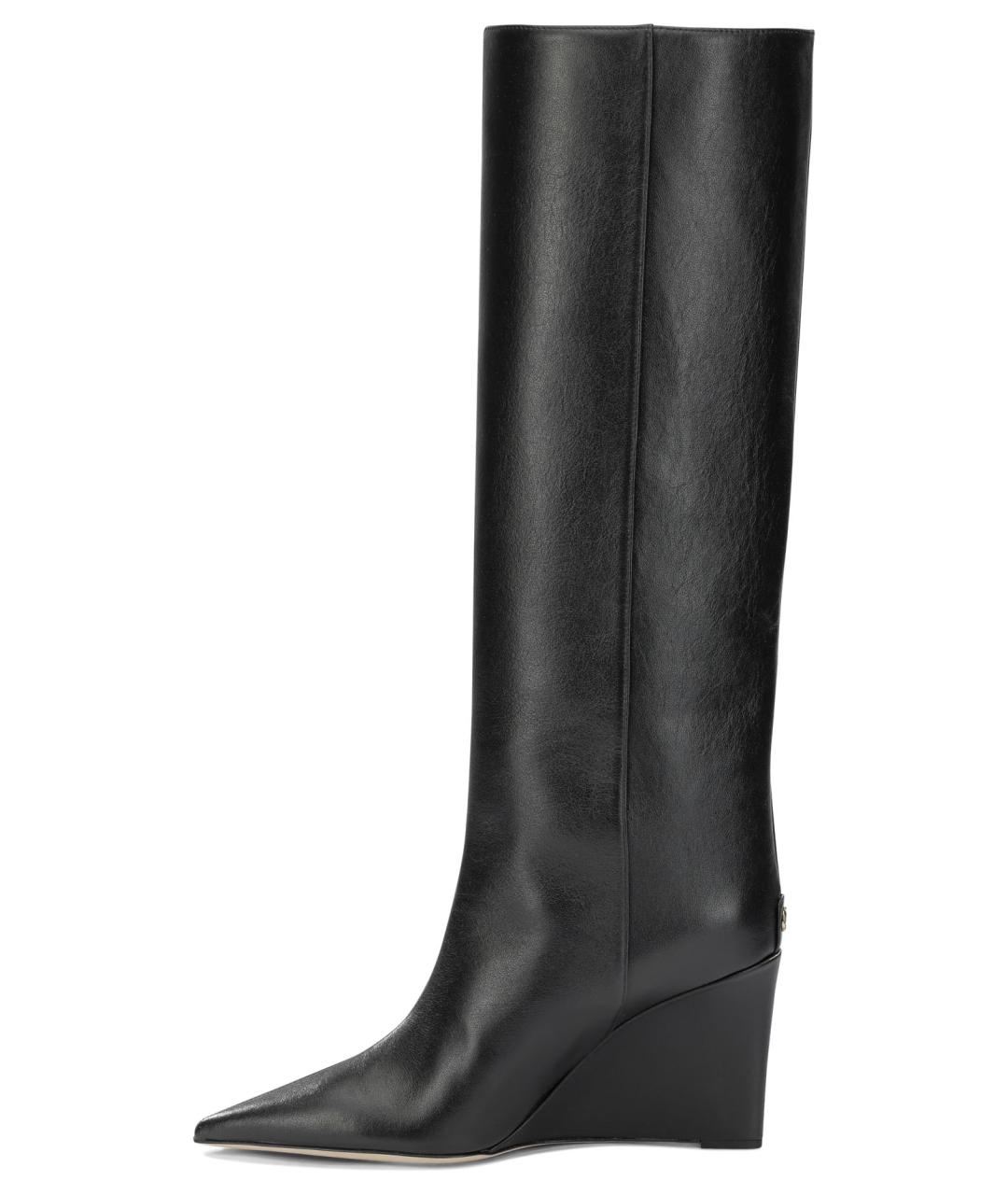 JIMMY CHOO Черные кожаные сапоги, фото 3